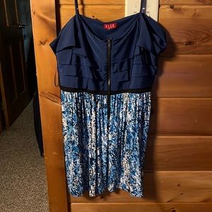 Blue floral summer dress !